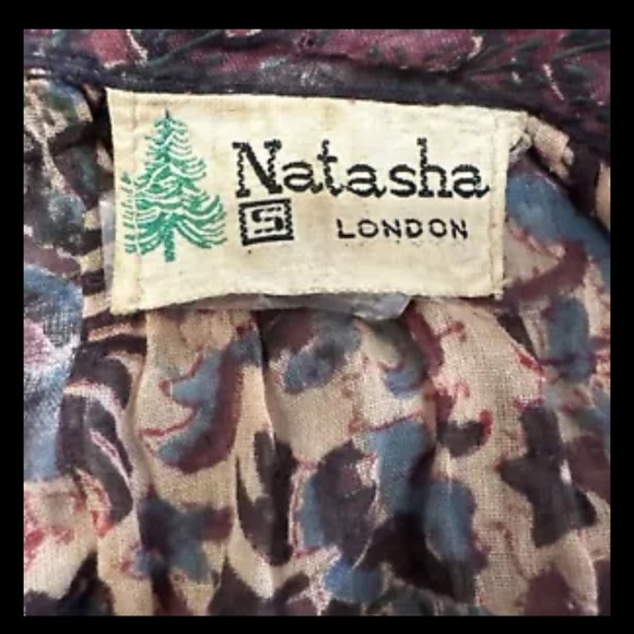 RARE VTG 70s Natasha Indian Cotton Gauze Pullover BLOUSE & SKIRT Boho Hippie SM - Picture 13 of 16